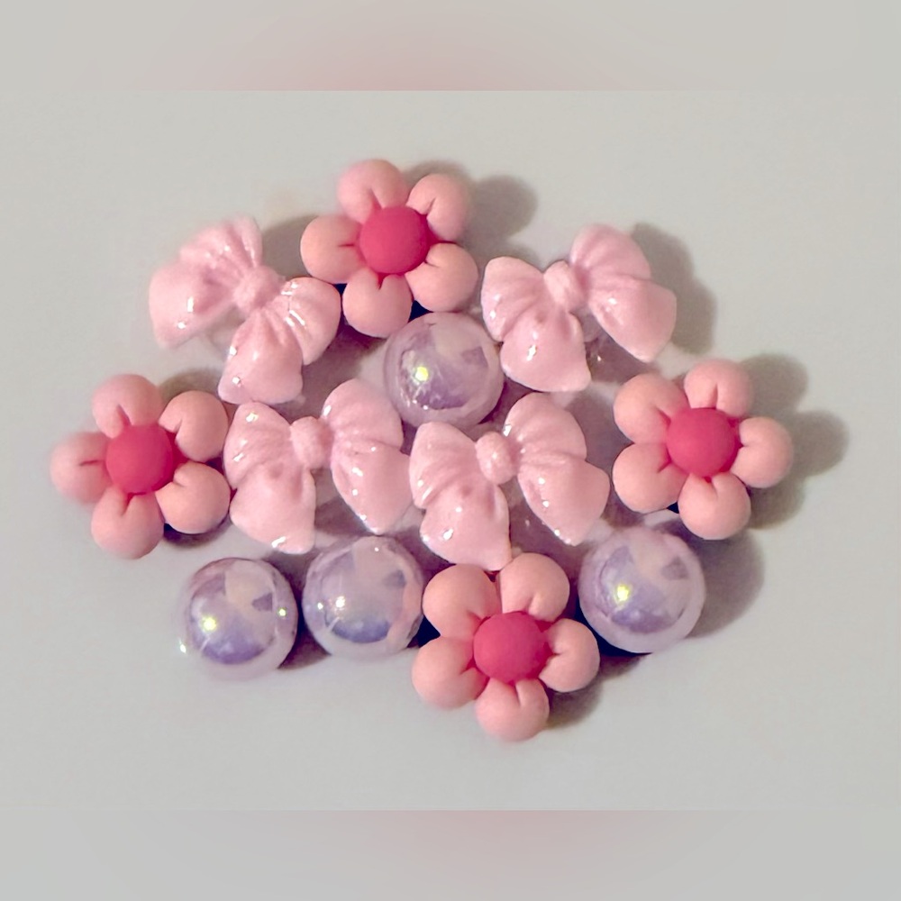 12 Resin Bow Croc Charms Jibbit Shoe Charm Disney Croc Charms